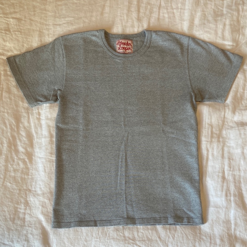 Wonder Looper Grey Short Sleeve Crew Neck T-Shirt